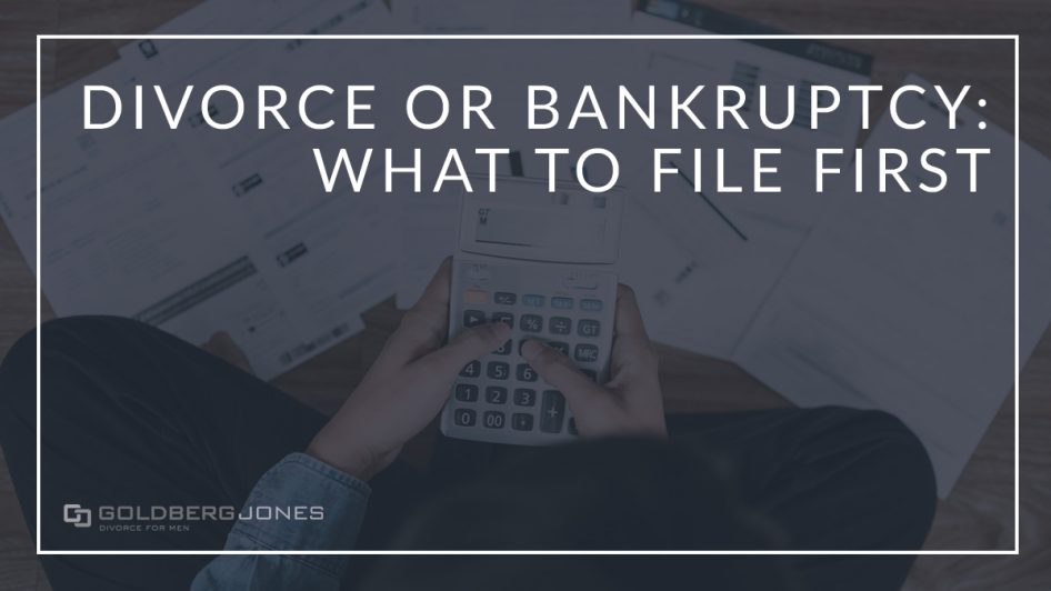 file for bankruptcy before divorce